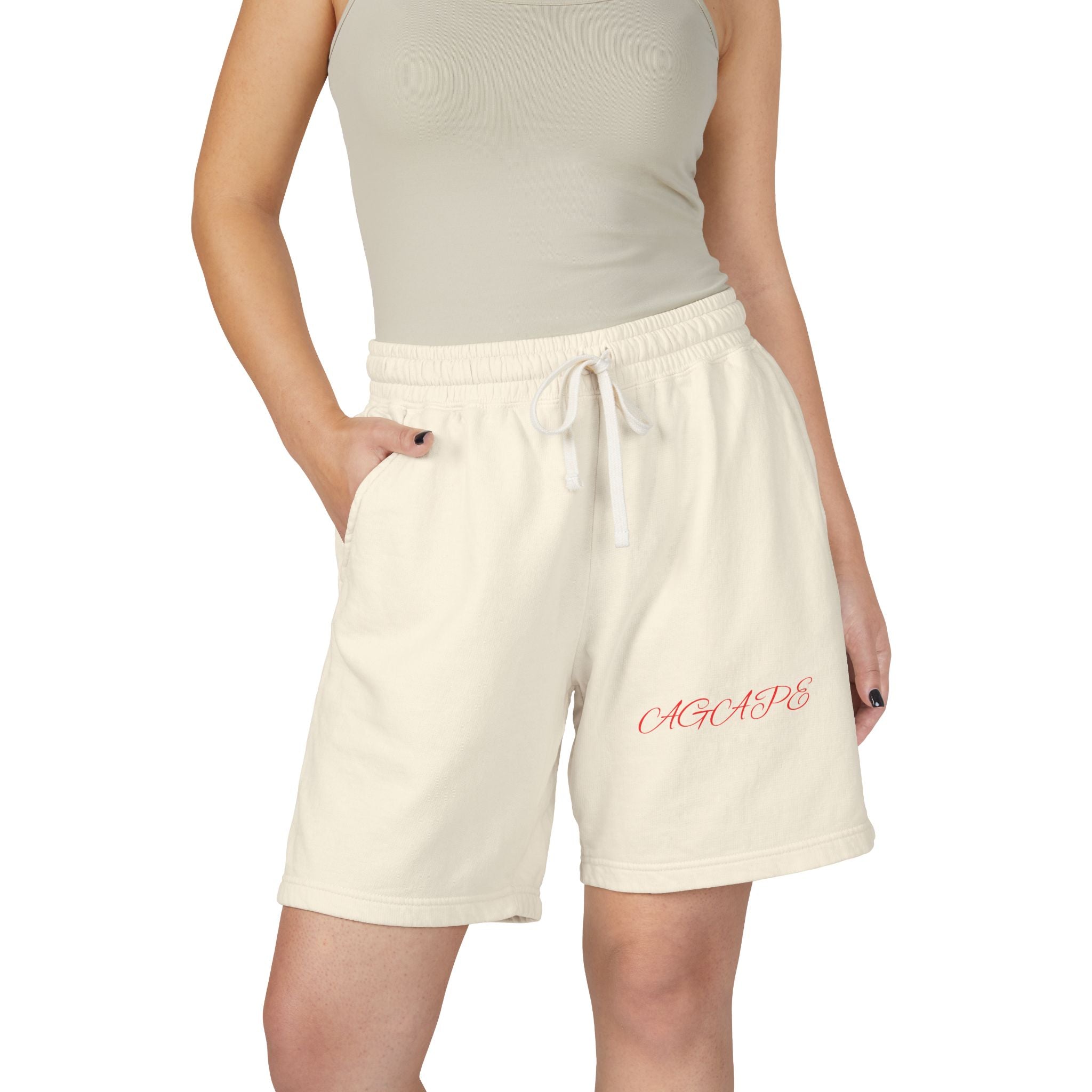 Agape & Grace Sweat Shorts | Minimalist Lounge Apparel
