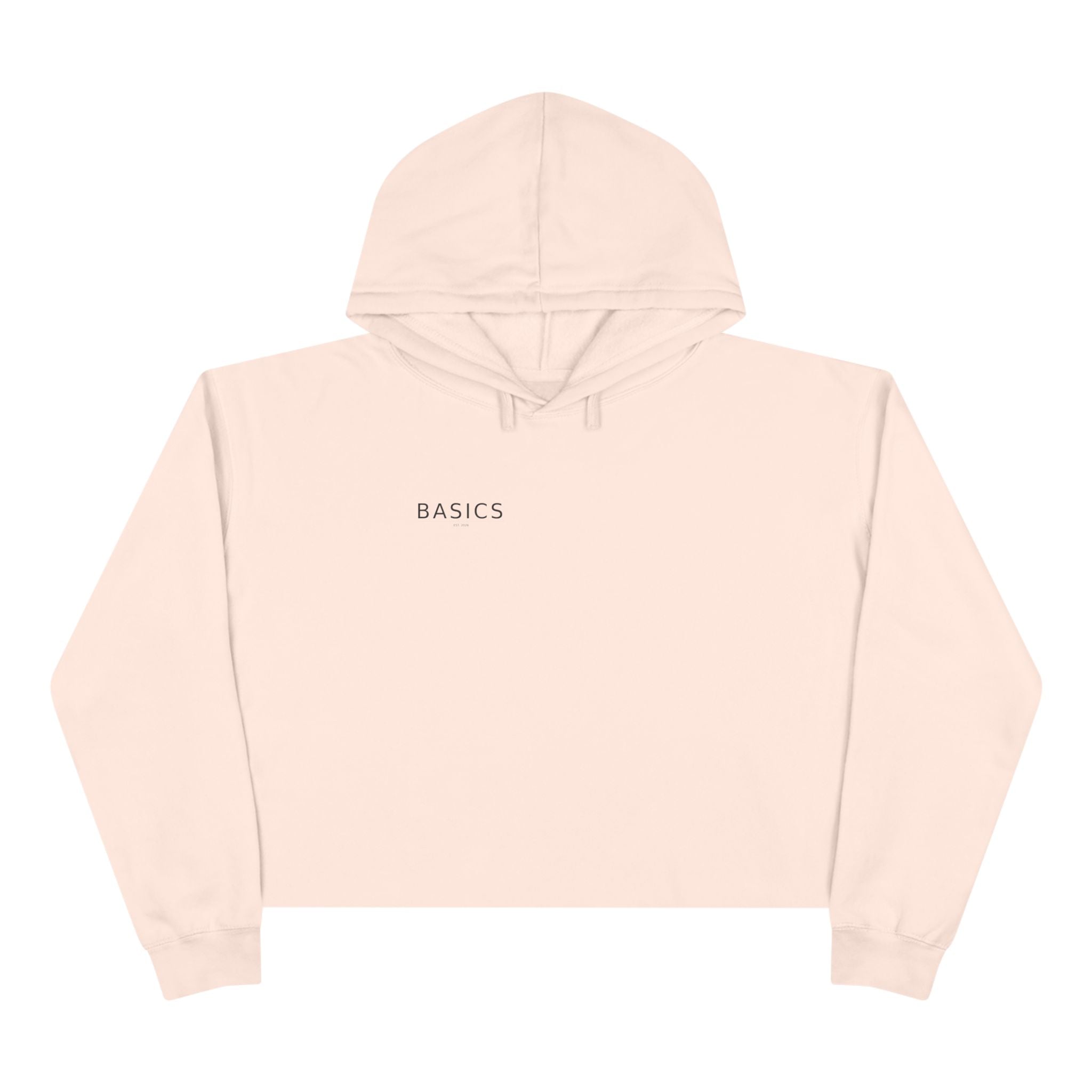 Basics Crop Hoodie — Minimalist Women's Cropped Pullover