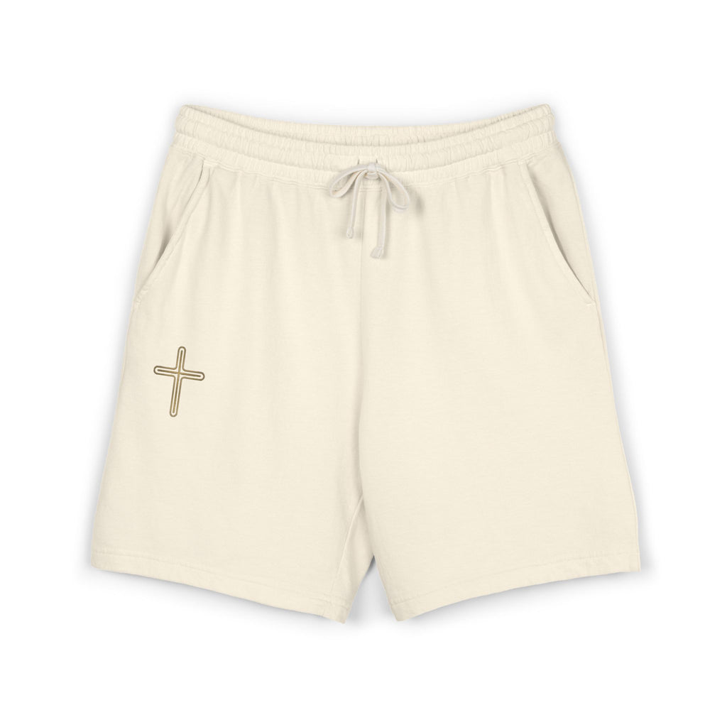 Basics Lightweight Fleece Sweat Shorts — Minimal Cross Accent