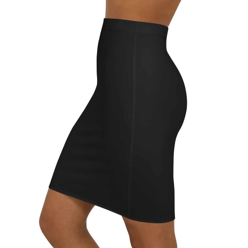 Women's Mid-Waist Pencil Skirt — Classic Sleek White Pencil Skirt for Work & Every Day