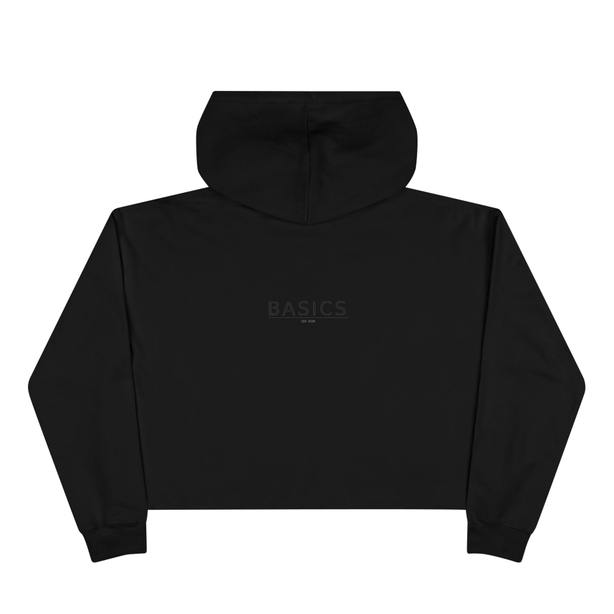 Basics Crop Hoodie — Minimalist Women's Cropped Pullover