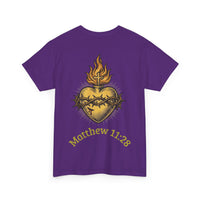 Matthew 11:28 Christian Graphic Tee | Premium Streetwear Shirt