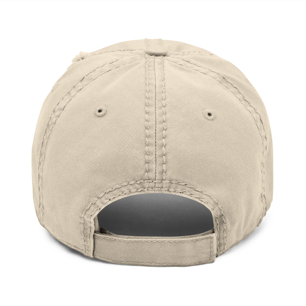 Distressed Embroidered Streetwear Cap - Charcoal Grey WRSHP Dad Hat