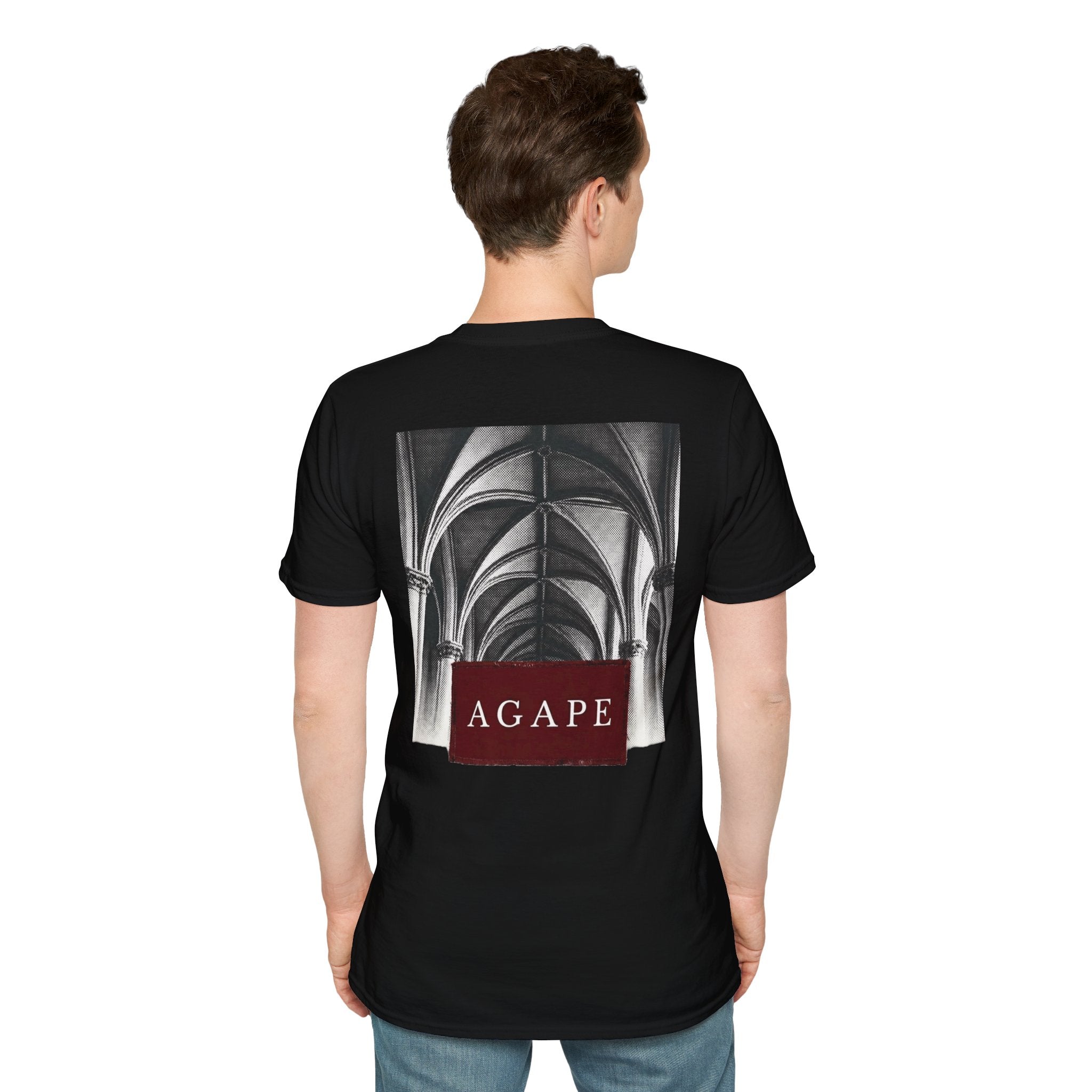 Agape Graphic T-Shirt | Minimalist Archway Art Tee