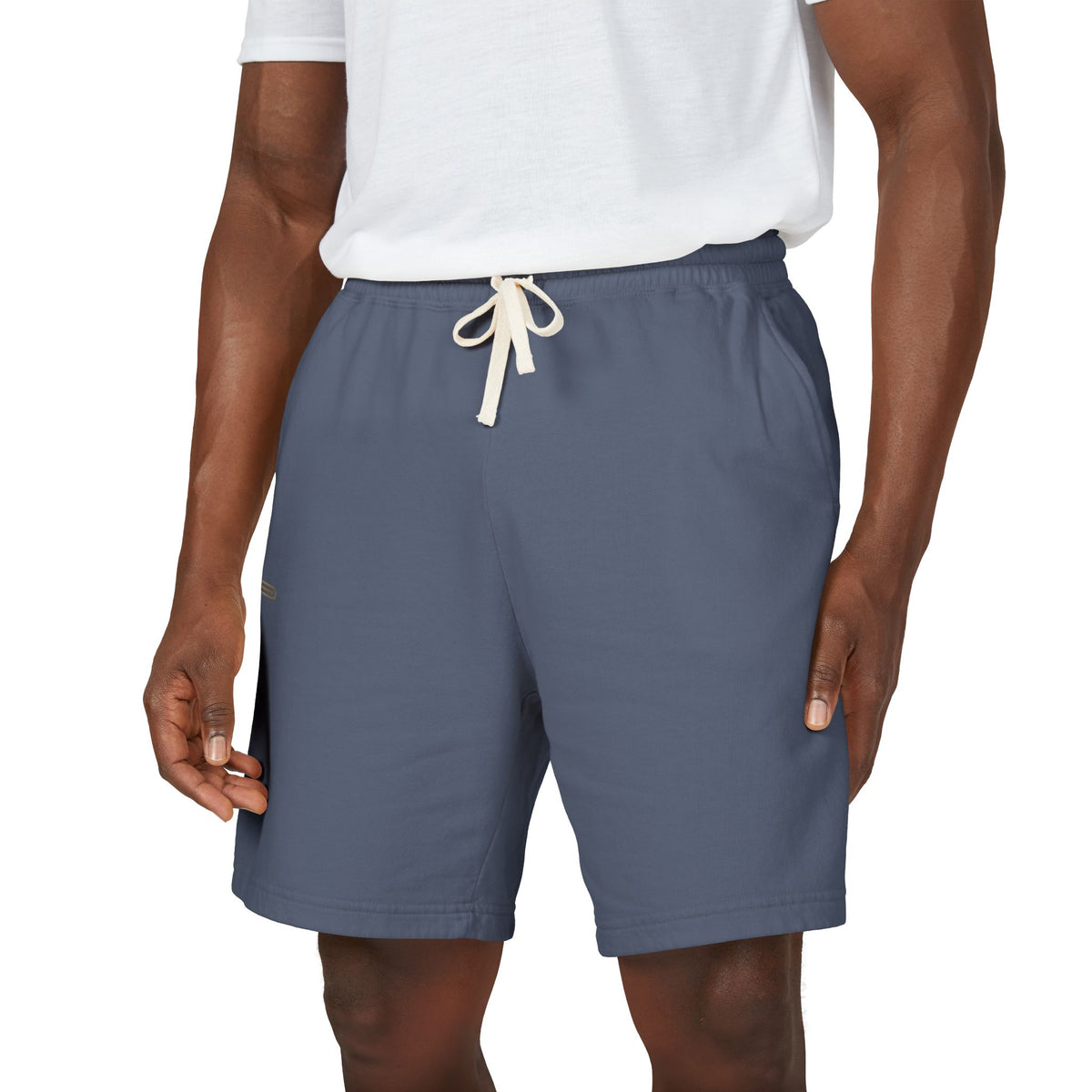 Premium Ivory Lounge Shorts | Minimalist Cross Design