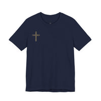 Jesus Portrait Graphic Tee | Minimalist Cross Christian T-Shirt