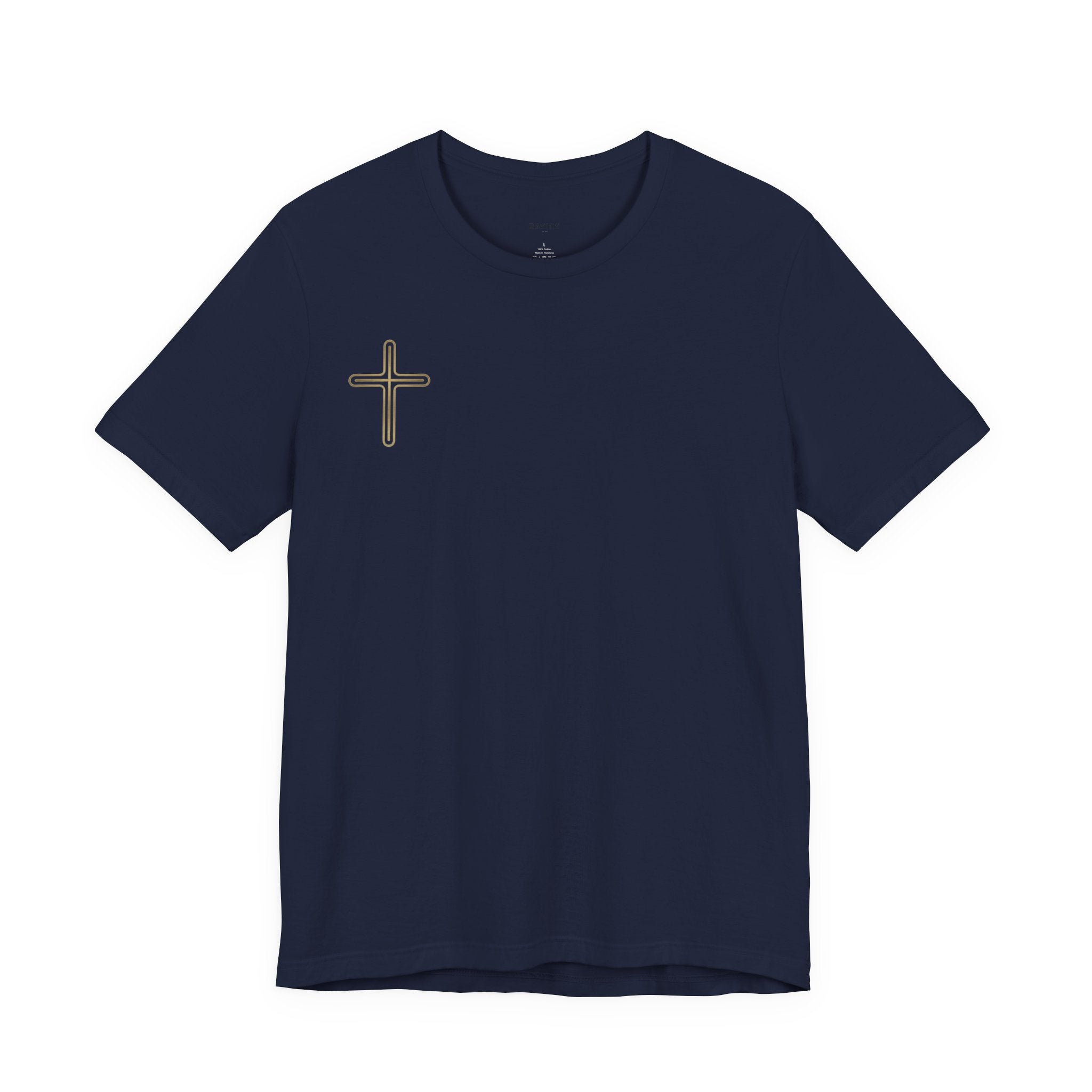 Jesus Portrait Graphic Tee | Minimalist Cross Christian T-Shirt