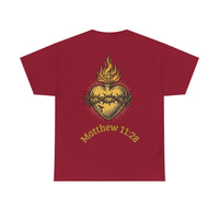 Matthew 11:28 Christian Graphic Tee | Premium Streetwear Shirt