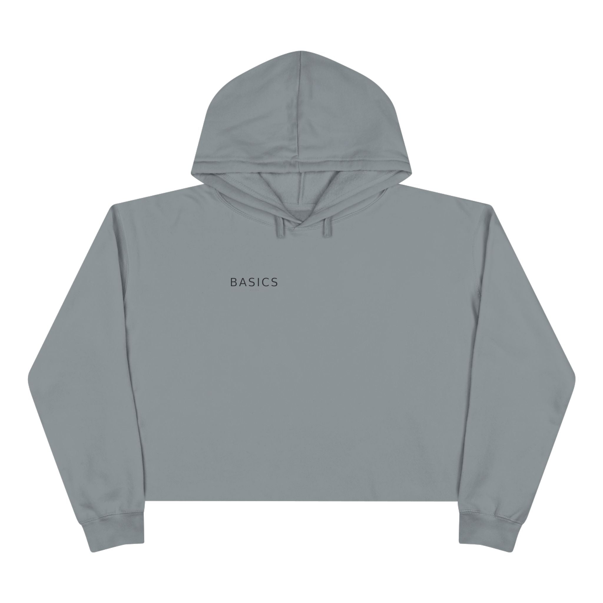 Basics Crop Hoodie — Minimalist Women's Cropped Pullover