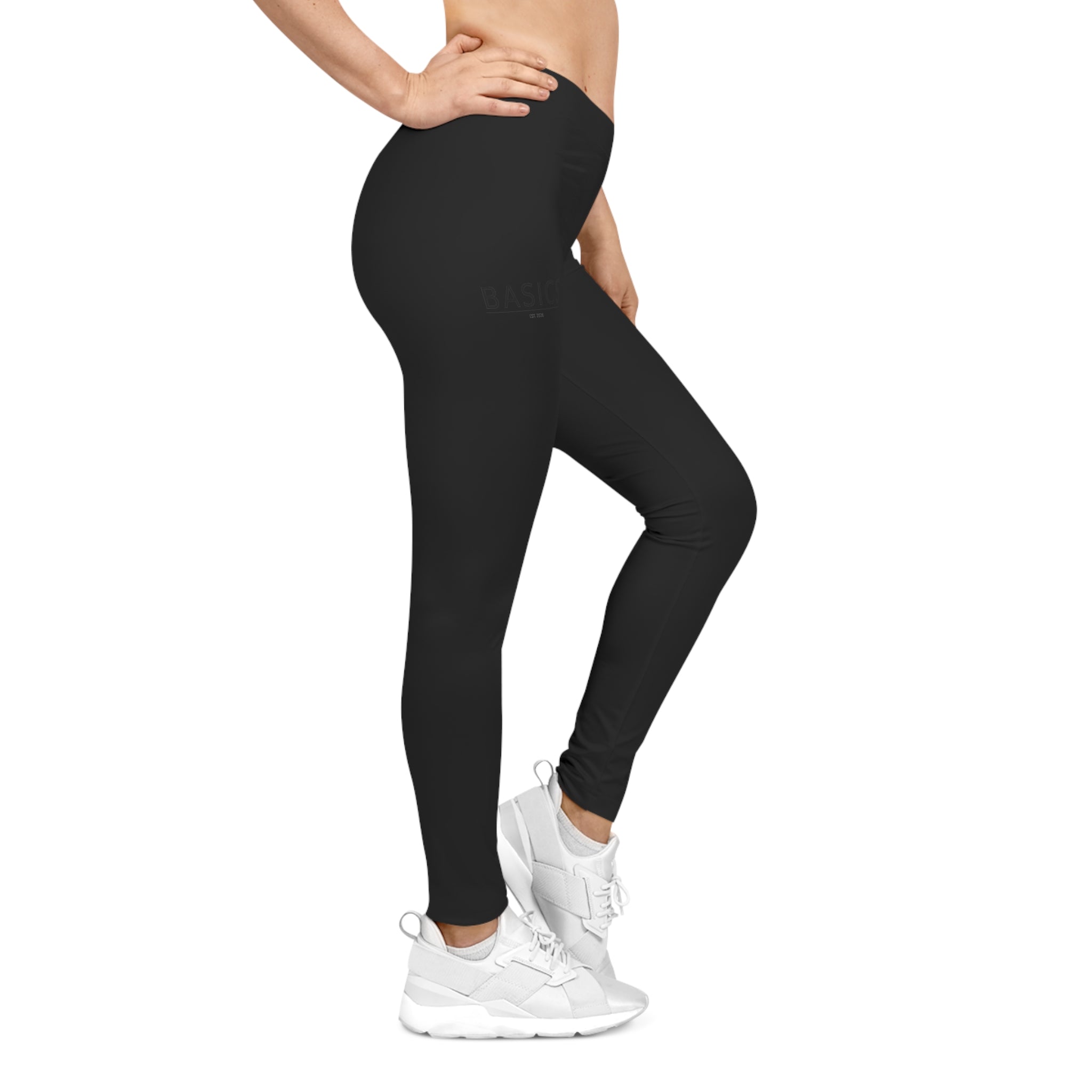 Premium Women's Black Leggings | Basics Apparel