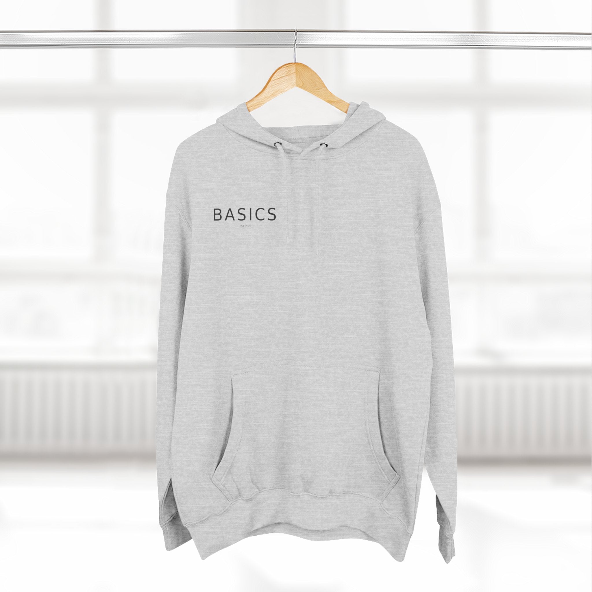 Minimalist Heather Grey Hoodie | Premium Streetwear Essentials