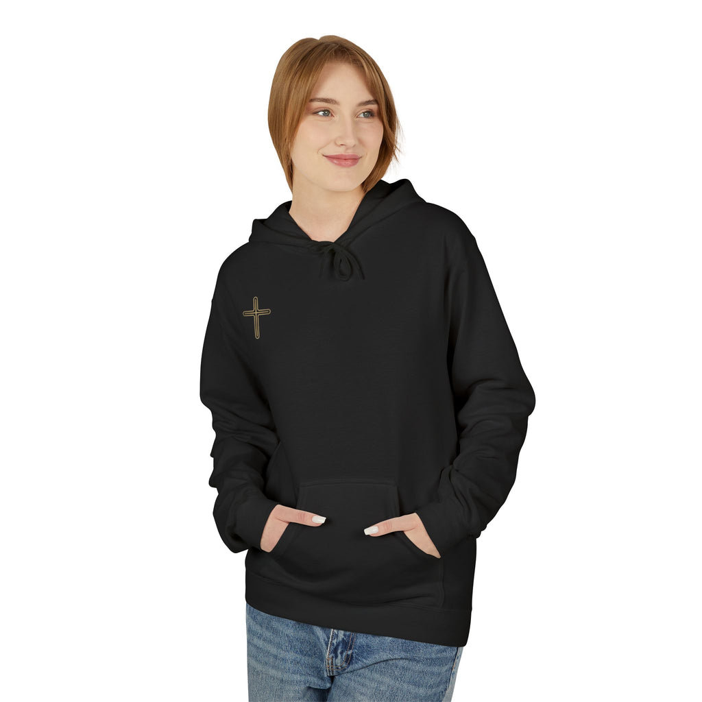 Basics Jesus Portrait Hoodie - Crown of Thorns Graphic Christian Faith Sweatshirt