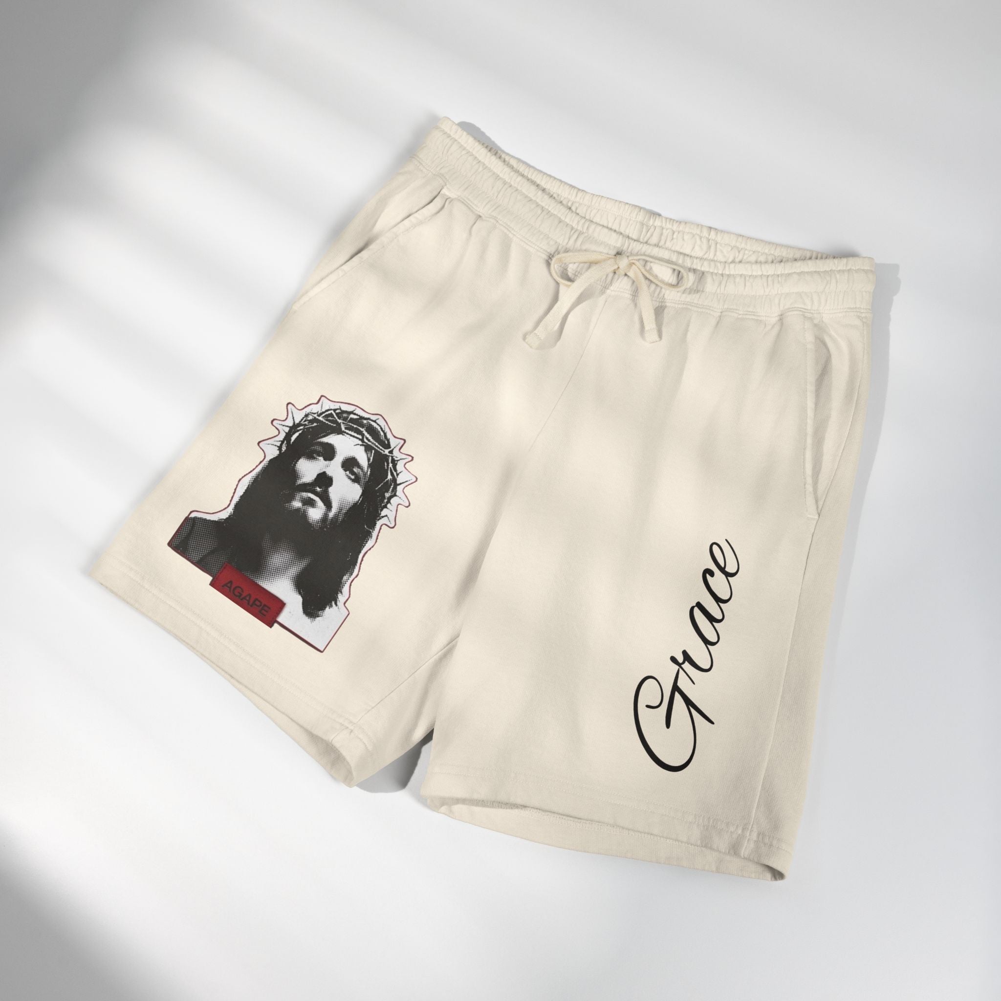 Grace Christian Graphic Sweat Shorts | Basics Apparel