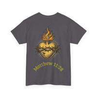 Matthew 11:28 Christian Graphic Tee | Premium Streetwear Shirt