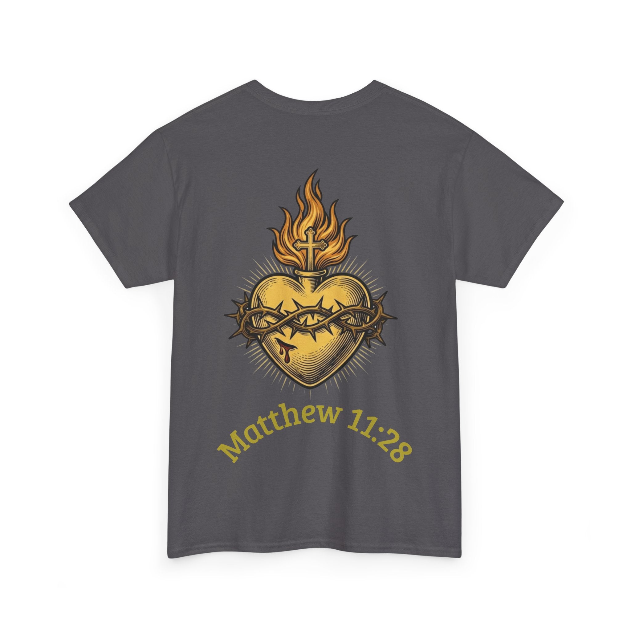 Matthew 11:28 Christian Graphic Tee | Premium Streetwear Shirt